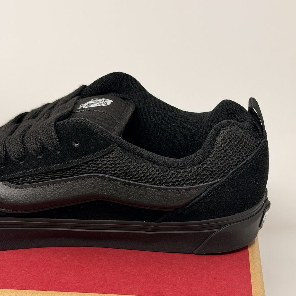 NEW Vans Knu Skool Black/Black Suede Skate Shoes Mens Size 11 VN0009QCBKA - Picture 9 of 16